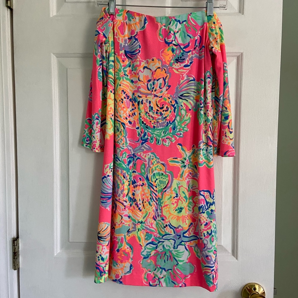 Half sleeve off the shoulder dress